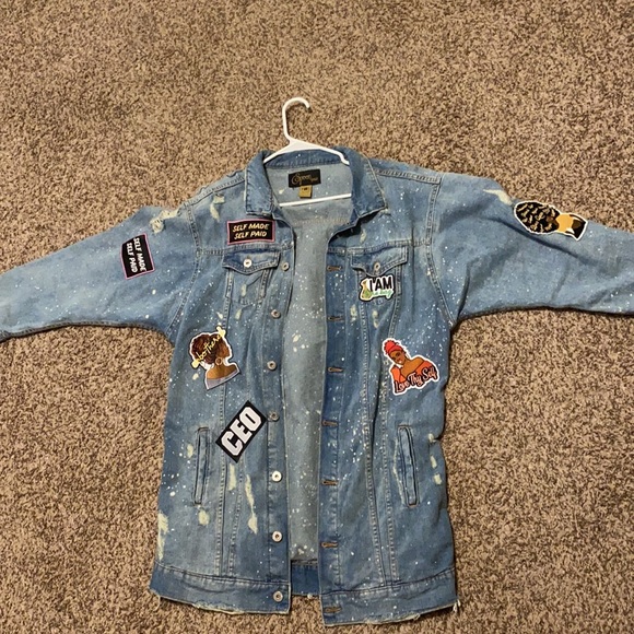 It’s a handmade patch work jacket - Picture 2 of 2